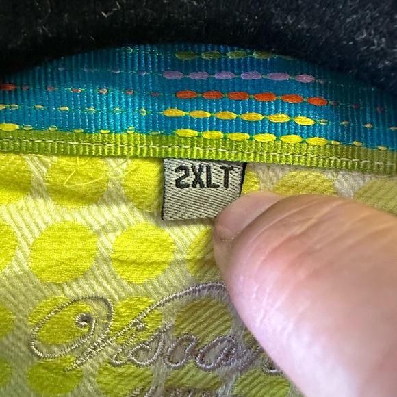 Visconti AOMO Long Sleeve Button Down Multicolor. Size 2 XL - Picture 7 of 9